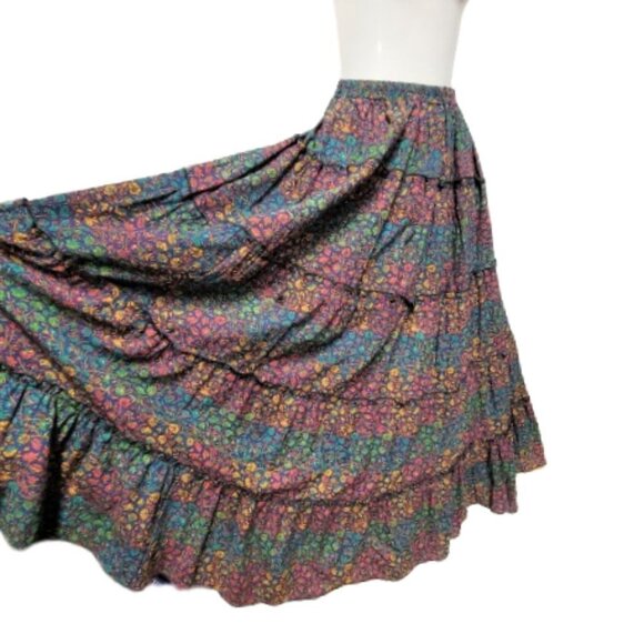 Midi Flare Skirt Elastic Waist Pleated Custom Made Midi Skirt - Picture 2 of 4